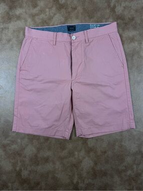J. Crew Men’s Flat Front Chino Shorts in Dusty Rose